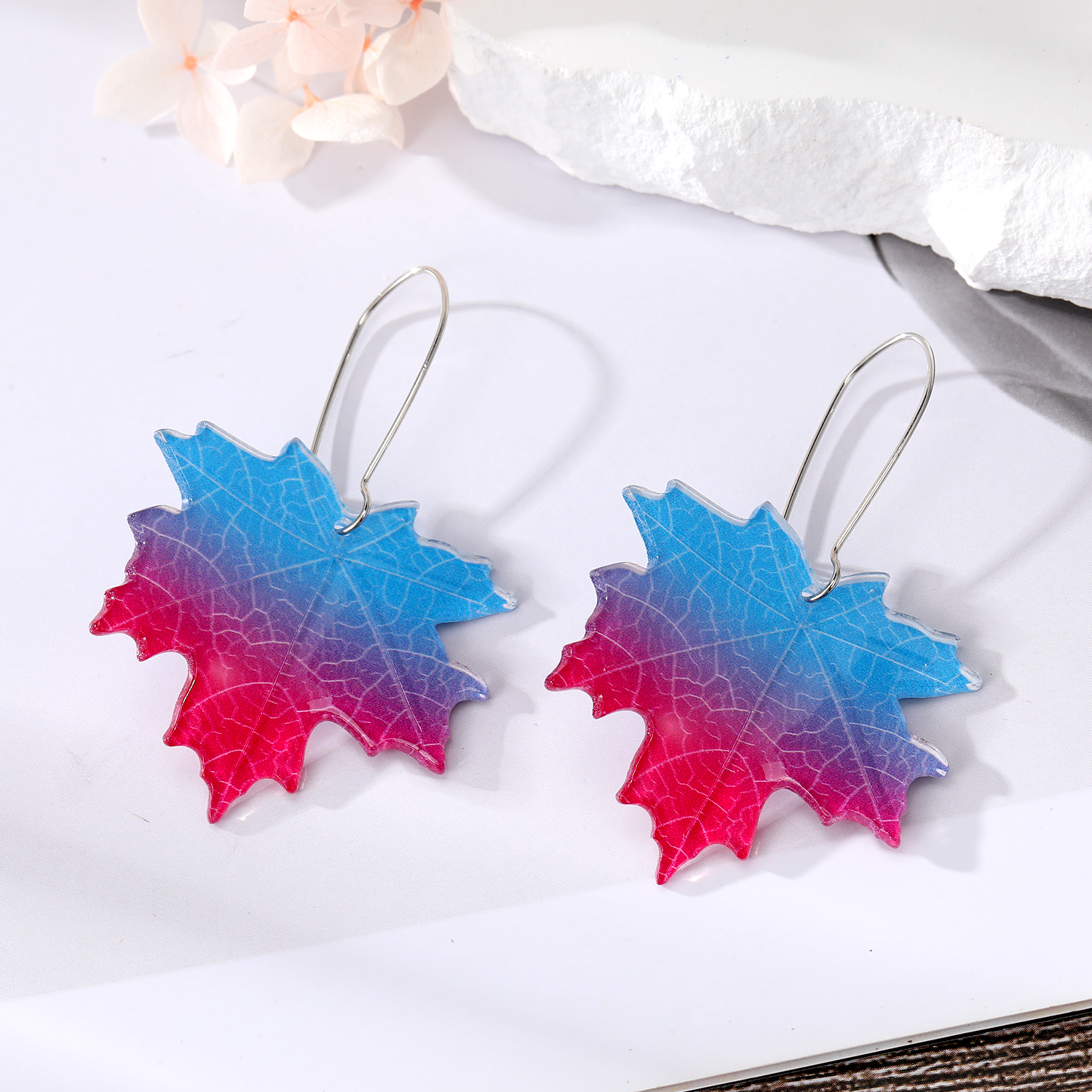 Fashion Leaves Alloy Plating Women's Drop Earrings 1 Pair display picture 2