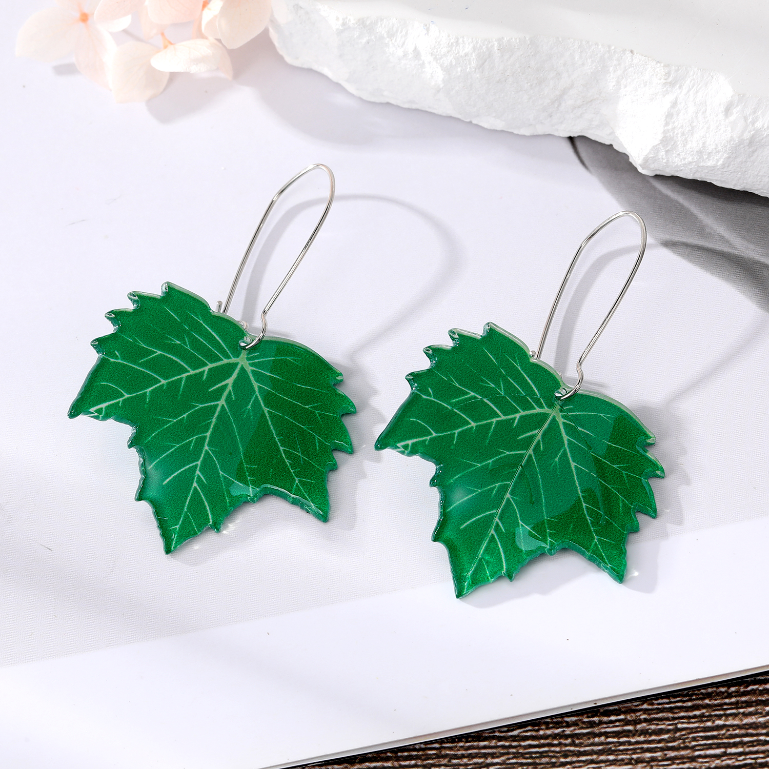 Fashion Leaves Alloy Plating Women's Drop Earrings 1 Pair display picture 11