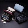 Unisex Plaid Leather Zipper Wallets display picture 3