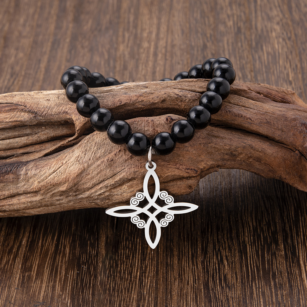 Nordic Style Geometric Symbol Beaded Alloy Hollow Out Unisex Bracelets 1 Piece display picture 5