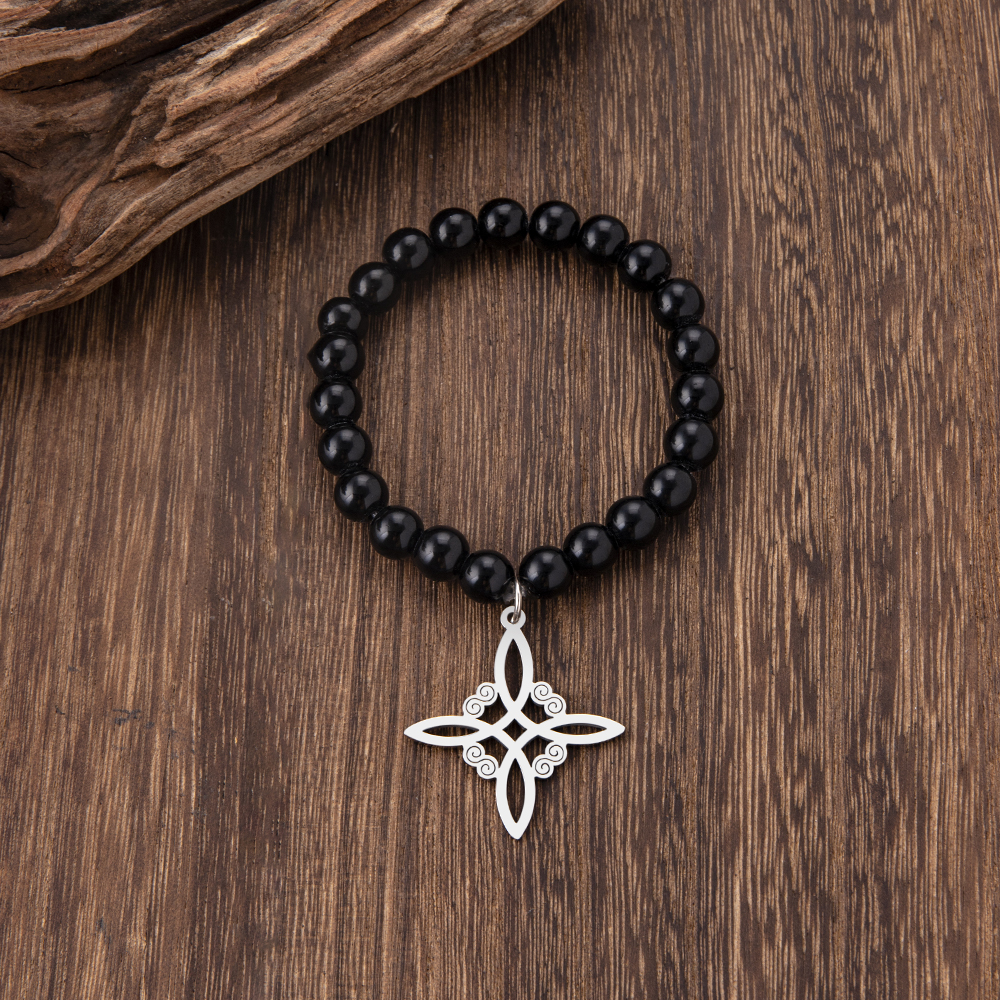 Nordic Style Geometric Symbol Beaded Alloy Hollow Out Unisex Bracelets 1 Piece display picture 6
