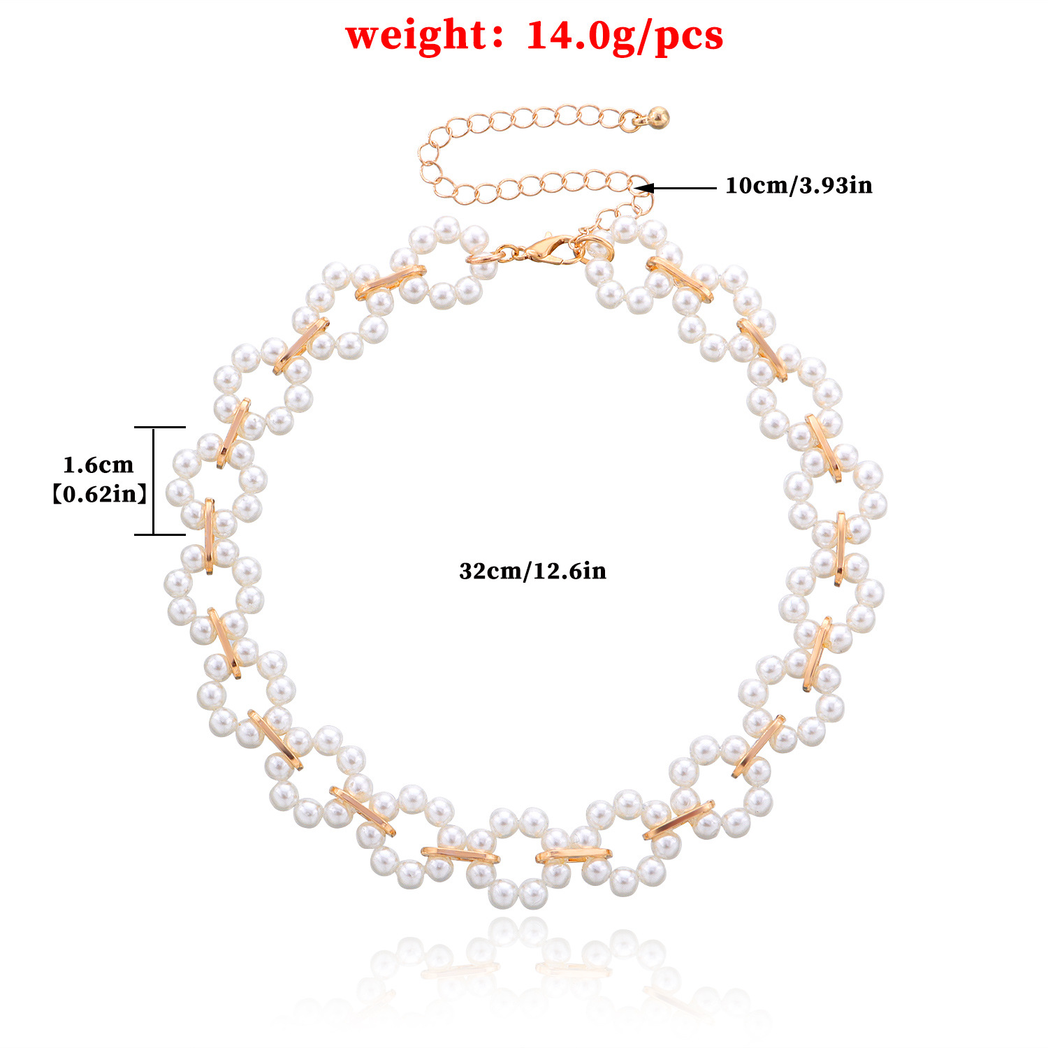 Elegant Round Alloy Beaded Artificial Pearls Women's Choker display picture 5