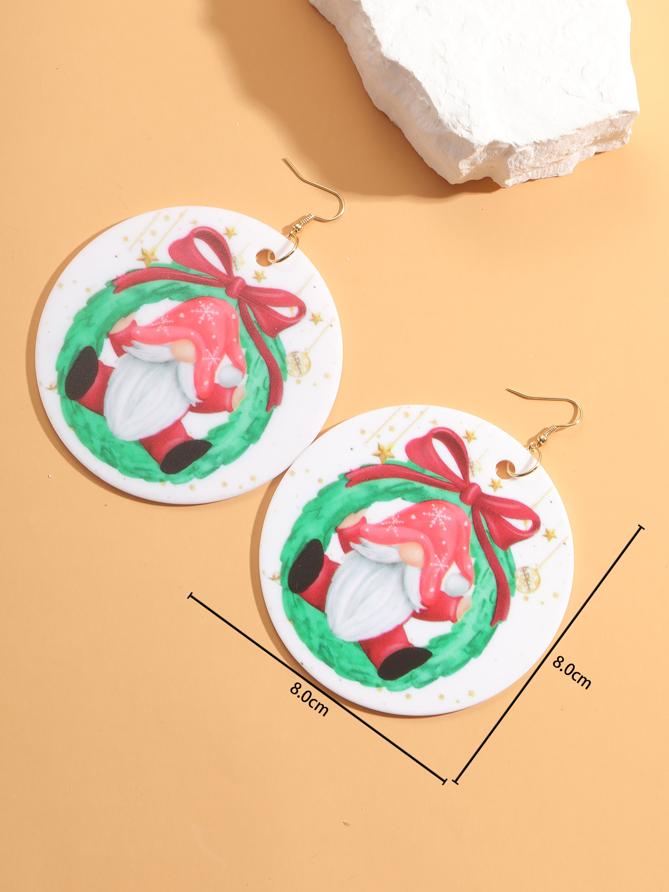 Sweet Santa Claus Synthetic Resin Women's Drop Earrings 1 Pair display picture 4