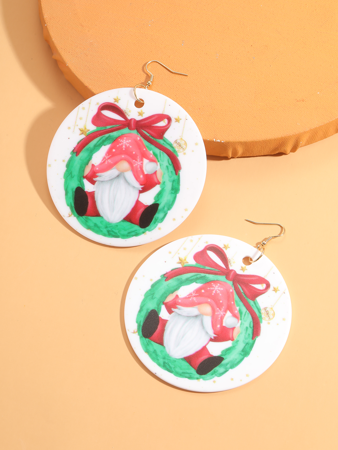 Sweet Santa Claus Synthetic Resin Women's Drop Earrings 1 Pair display picture 2