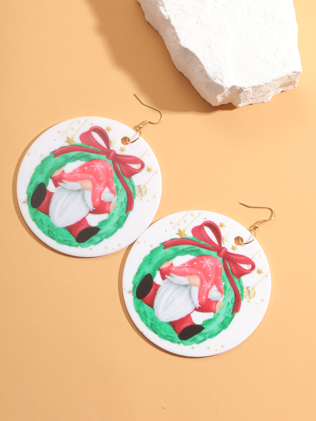 Sweet Santa Claus Synthetic Resin Women's Drop Earrings 1 Pair display picture 5