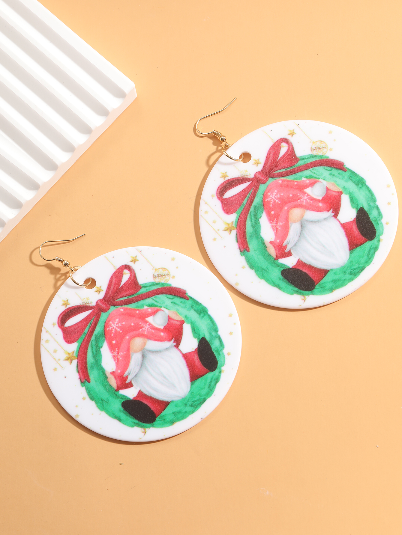 Sweet Santa Claus Synthetic Resin Women's Drop Earrings 1 Pair display picture 7