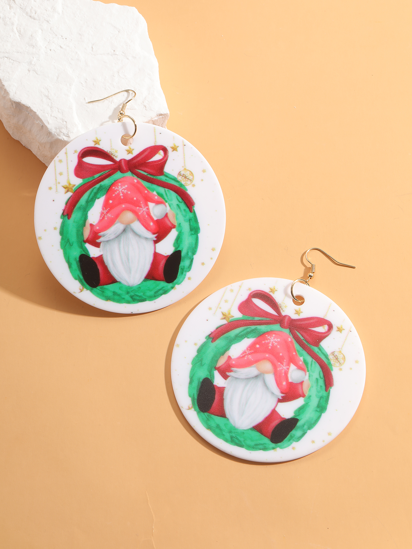 Sweet Santa Claus Synthetic Resin Women's Drop Earrings 1 Pair display picture 9