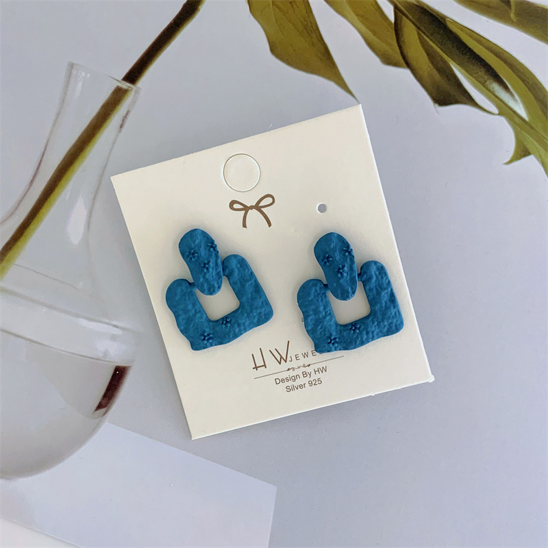 Fashion Square Alloy Women's Ear Studs 1 Pair display picture 4
