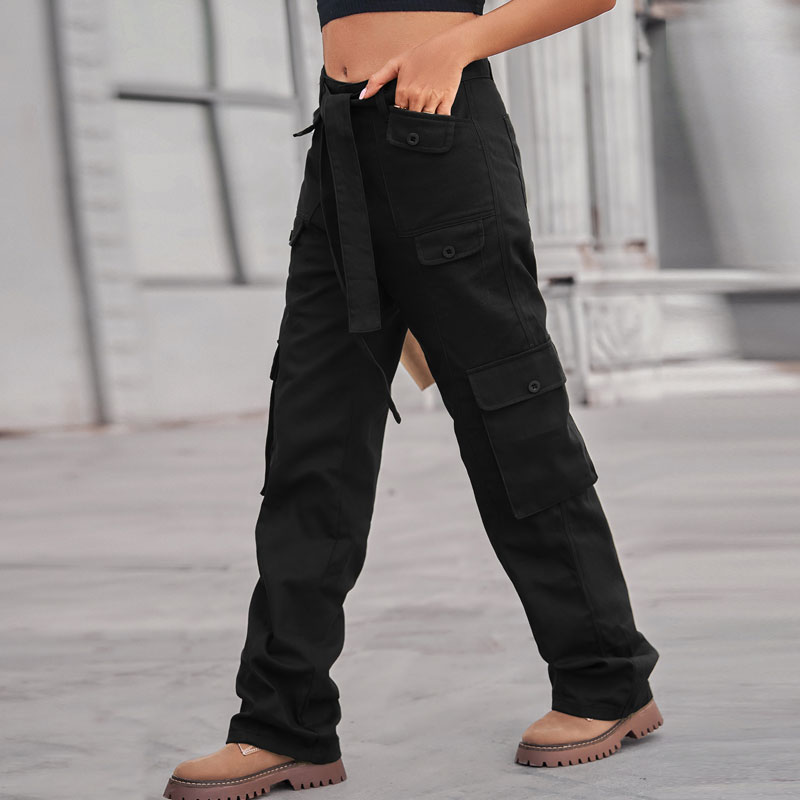 Women's Daily Fashion Solid Color Full Length Pocket Jeans display picture 2