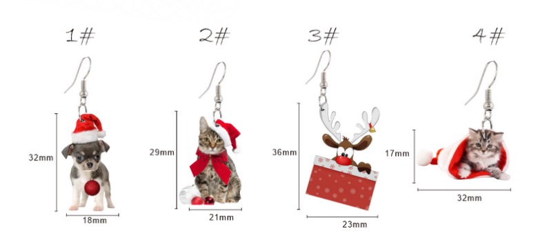 Cute Dog Cat Arylic Women's Earrings 1 Pair display picture 5