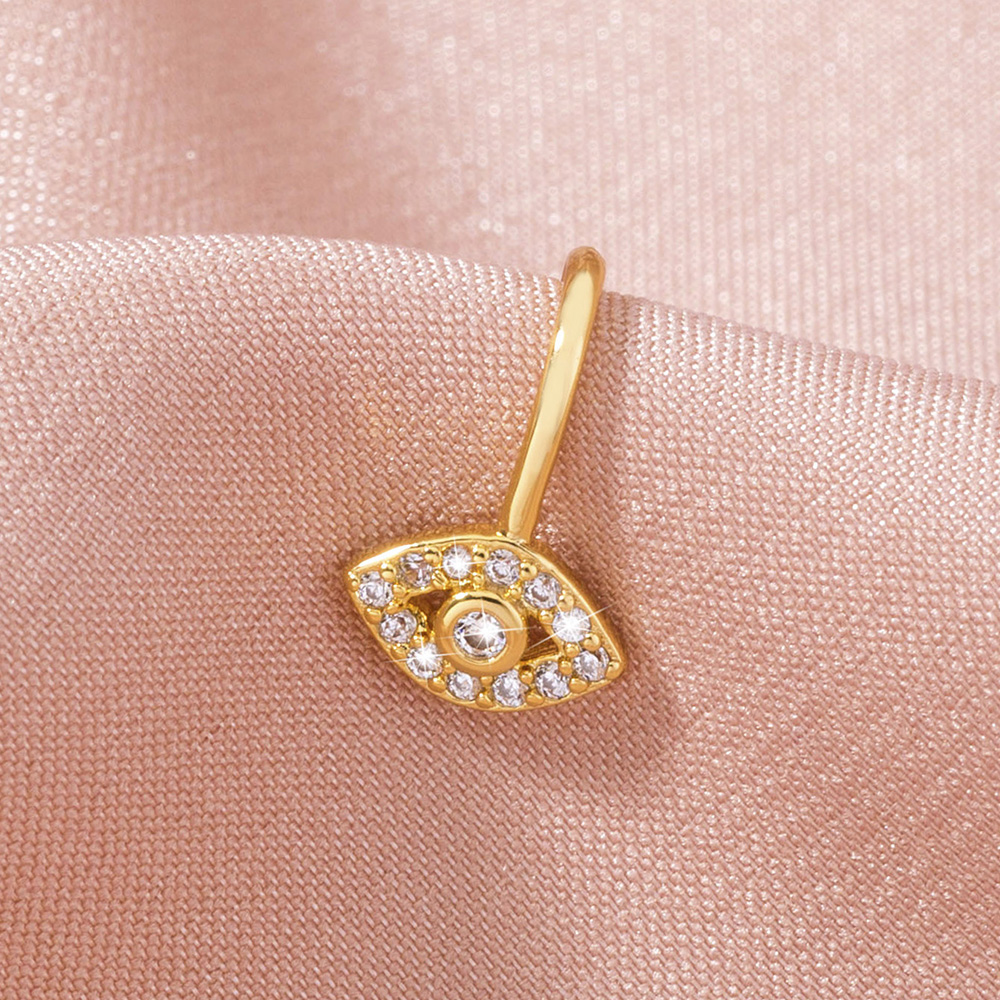 Fashion Flower Copper Inlay Zircon Nose Ring 1 Piece display picture 12