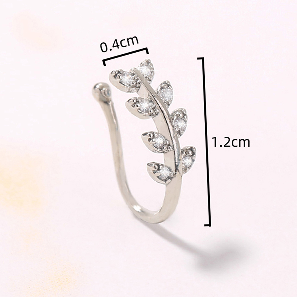 Fashion Flower Copper Inlay Zircon Nose Ring 1 Piece display picture 25