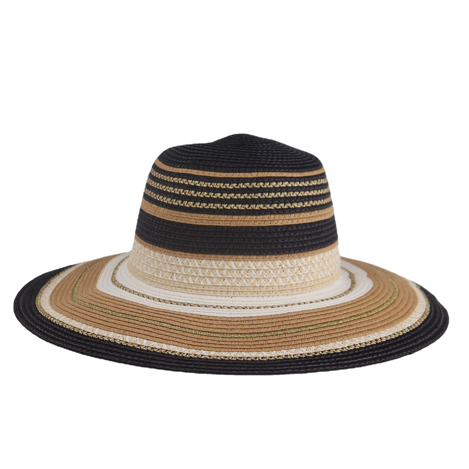 Unisex Basic Stripe Big Eaves Sun Hat display picture 1