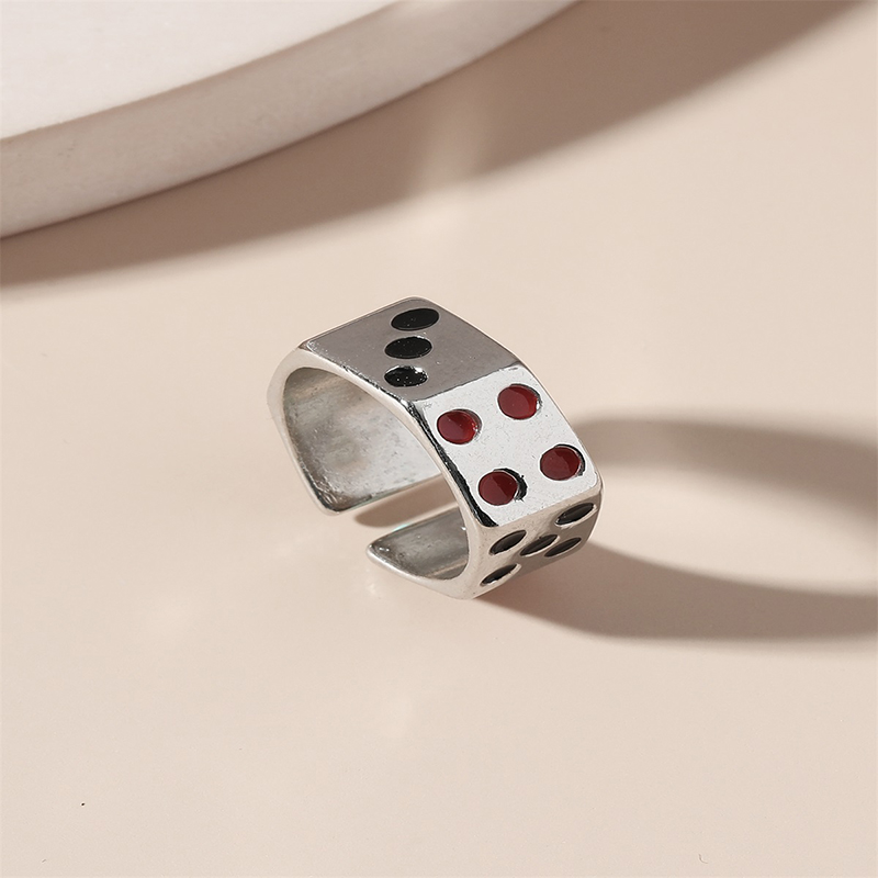 Fashion Dice Alloy Plating Unisex Open Ring 1 Piece display picture 2