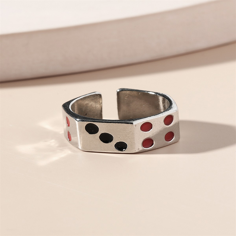 Fashion Dice Alloy Plating Unisex Open Ring 1 Piece display picture 3