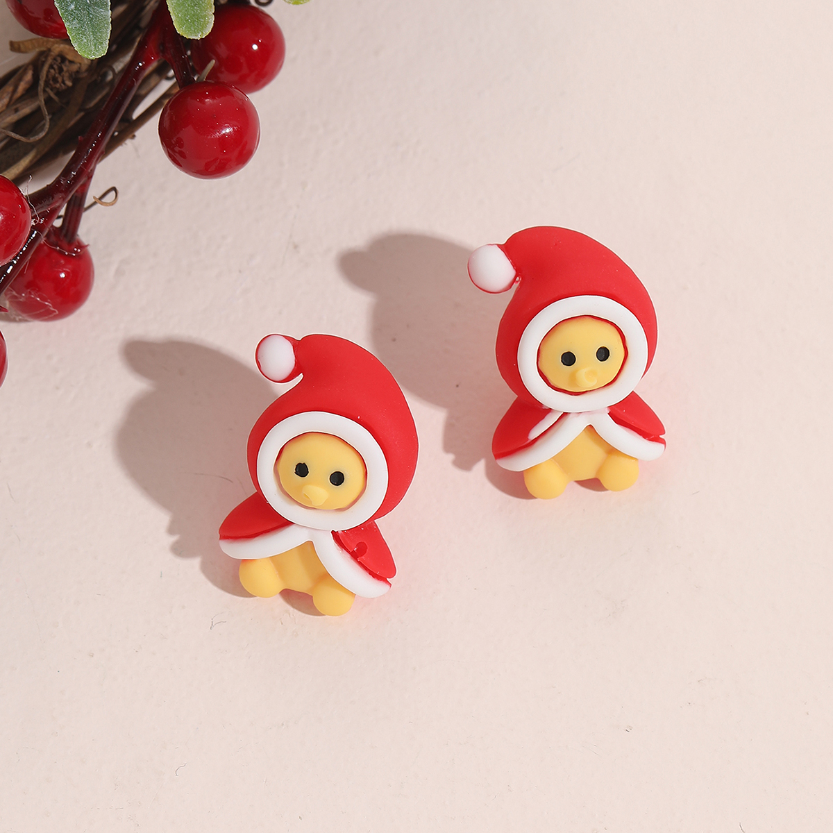 1 Pair Cute Cartoon Synthetic Resin Ear Studs display picture 2