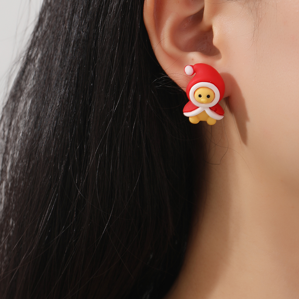 1 Pair Cute Cartoon Synthetic Resin Ear Studs display picture 5
