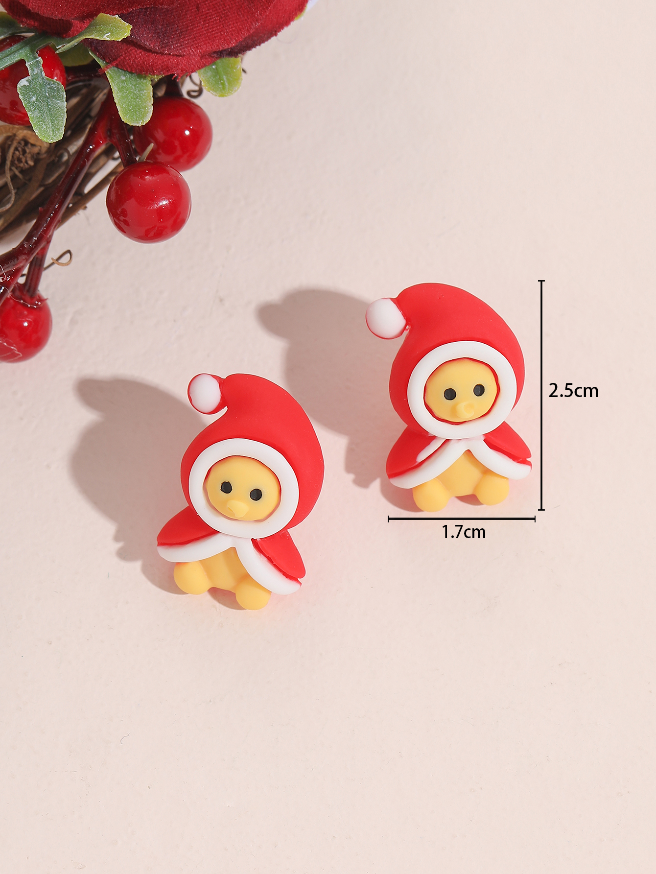 1 Pair Cute Cartoon Synthetic Resin Ear Studs display picture 6