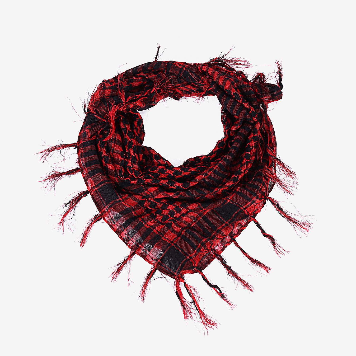 Women's Fashion Lattice Polyester Tassel Winter Scarves display picture 3