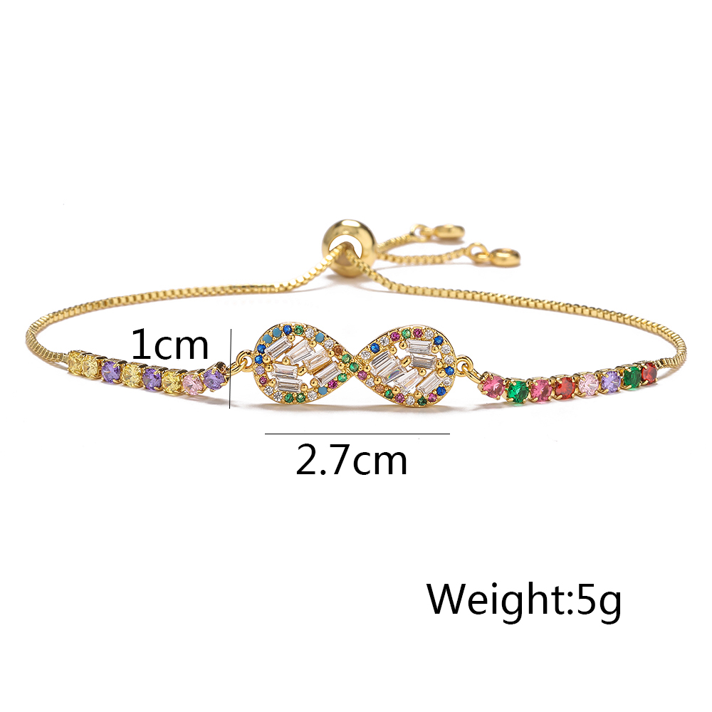 Fashion Hand Of Fatima Copper Gold Plated Zircon Bracelets display picture 8