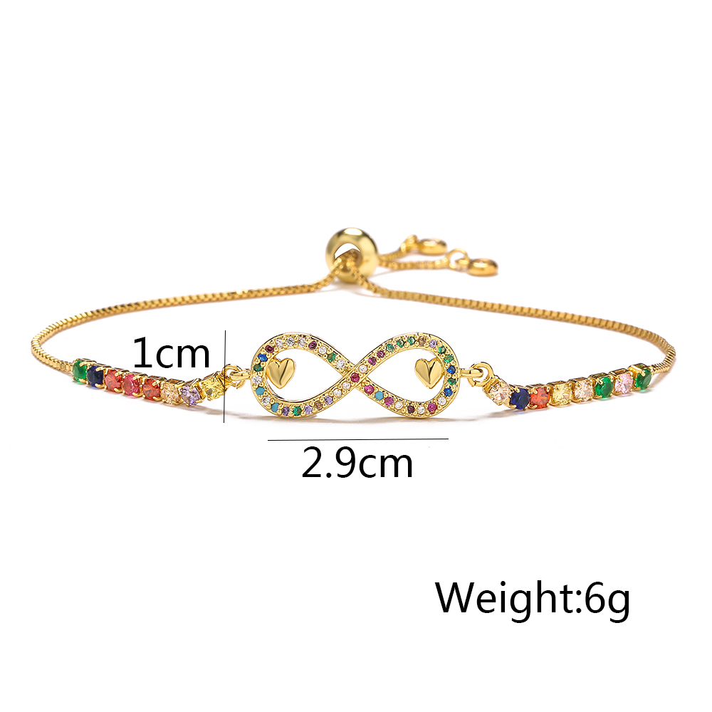 Fashion Hand Of Fatima Copper Gold Plated Zircon Bracelets display picture 7
