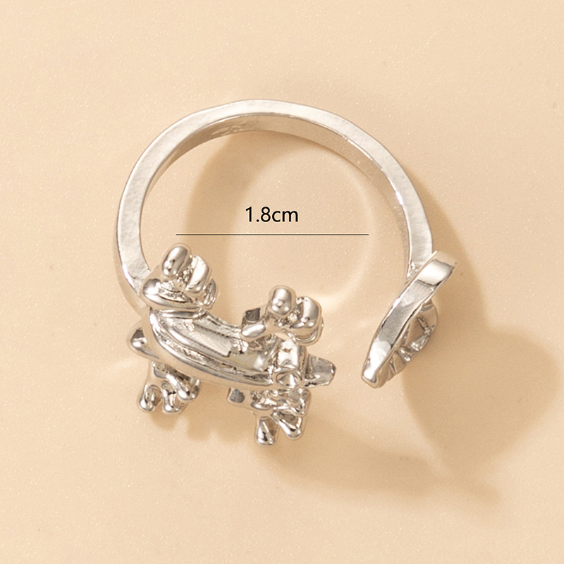 Simple Style Hand Frog Alloy Plating Unisex Rings 1 Piece display picture 1