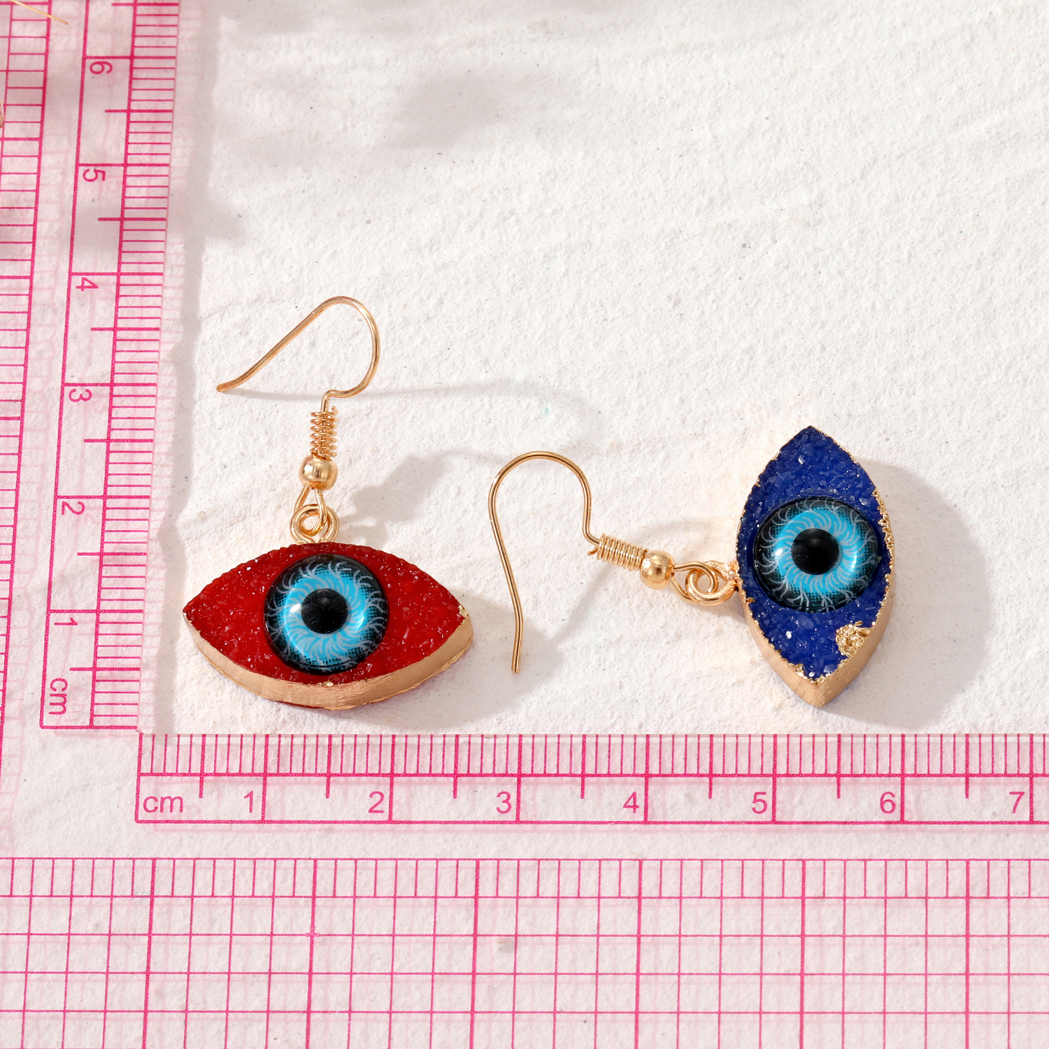 Fashion Eye Alloy Resin Plating Women's Ear Hook 1 Pair display picture 8