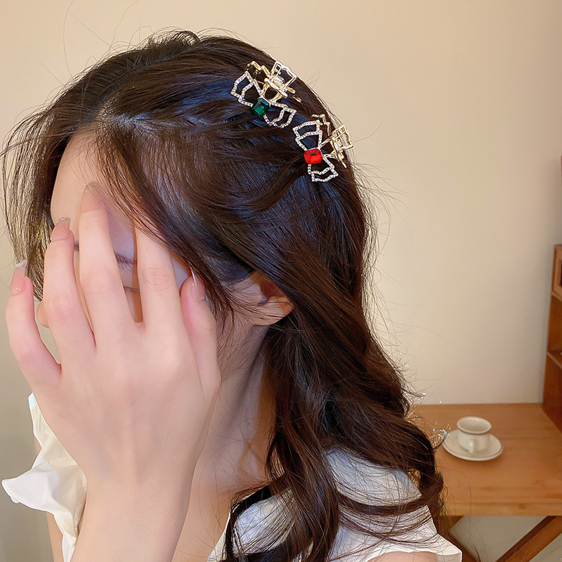 Simple Style Geometric Alloy Rhinestones Hair Clip 1 Piece display picture 3