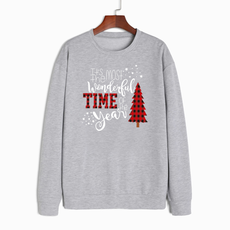 Fashion Christmas Tree Letter Polyester Round Neck Long Sleeve Regular Sleeve Printing Hoodie display picture 4