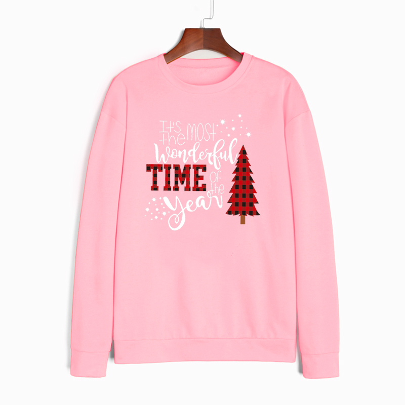Fashion Christmas Tree Letter Polyester Round Neck Long Sleeve Regular Sleeve Printing Hoodie display picture 5