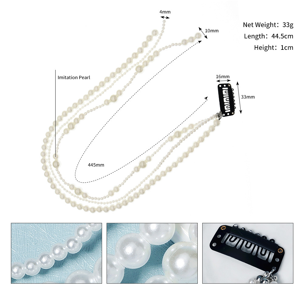 Mode Geometrisch Künstliche Perle Perlen Haarklammer 1 Stück display picture 1