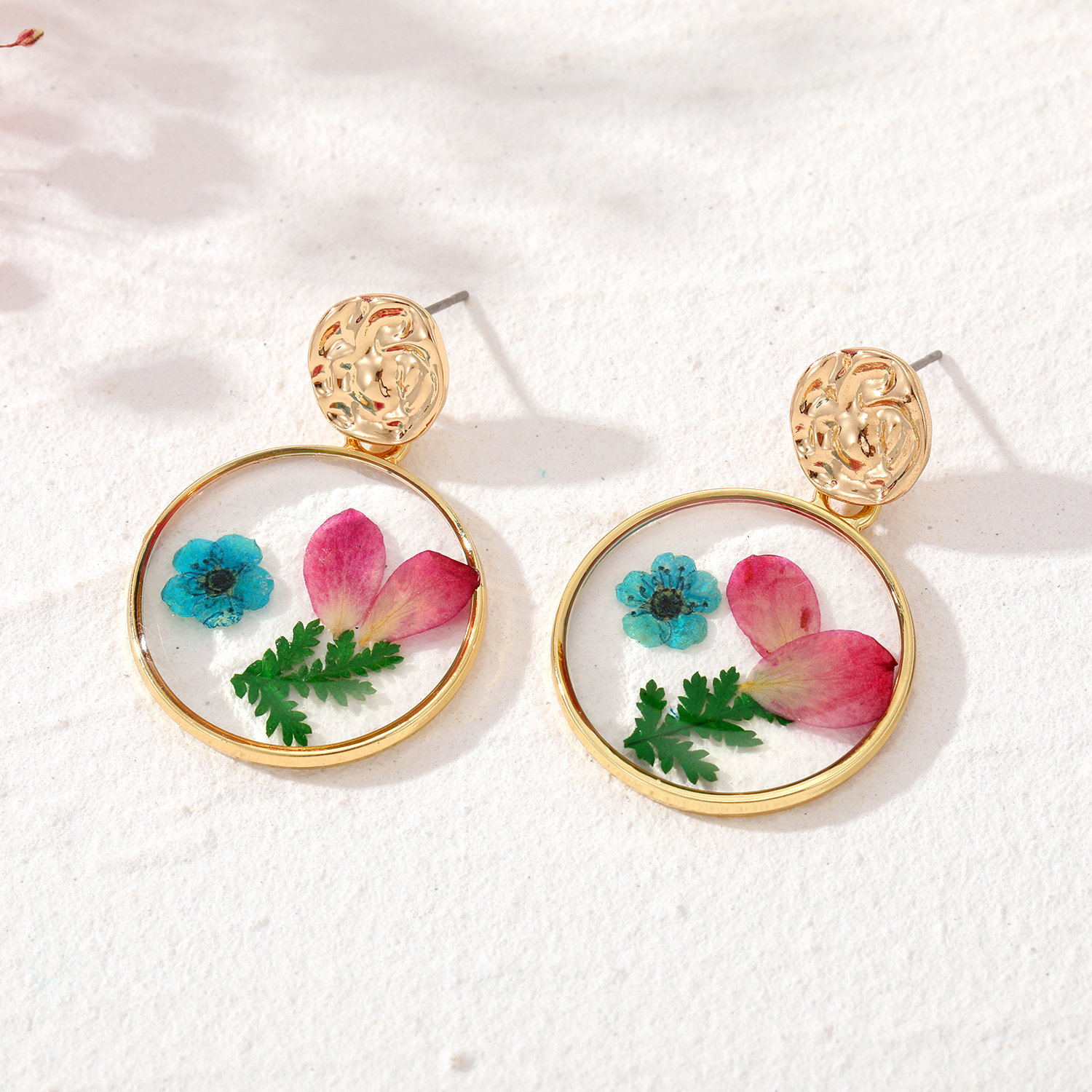 Sweet Flower Alloy Epoxy Women's Drop Earrings 1 Pair display picture 2