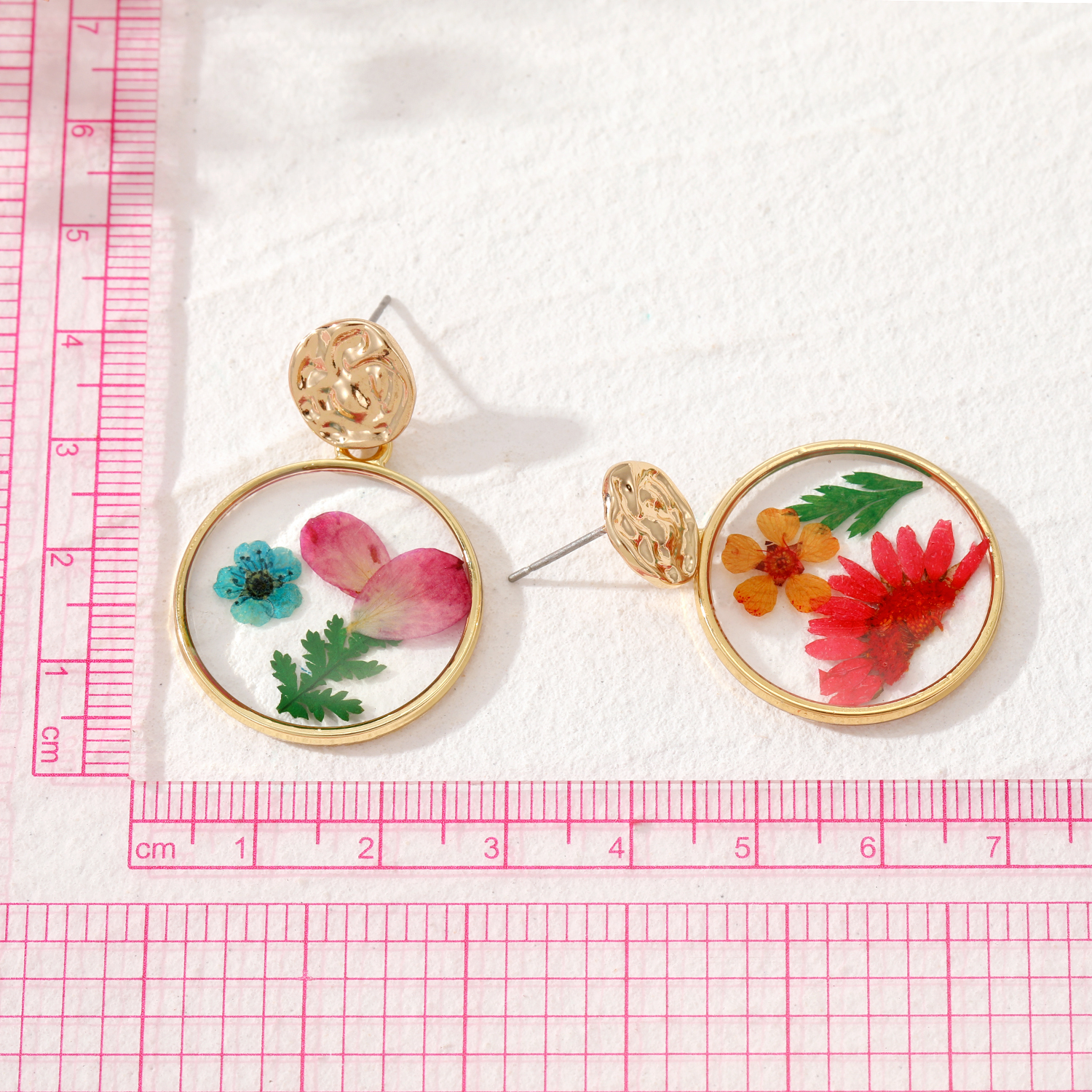 Sweet Flower Alloy Epoxy Women's Drop Earrings 1 Pair display picture 8