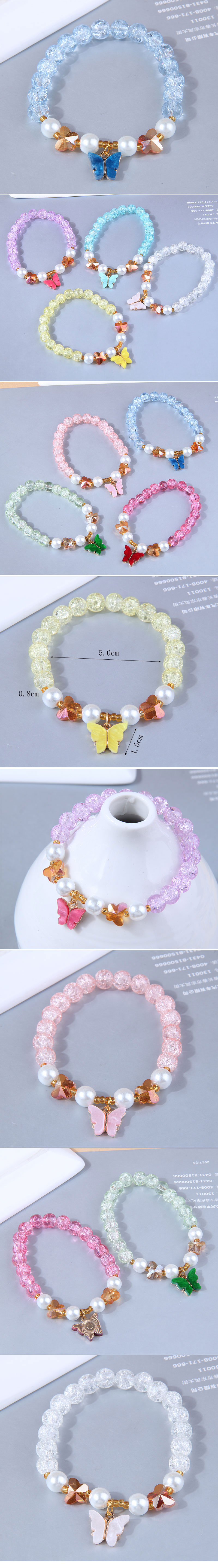 Mode Schmetterling Perlen Armbänder 1 Stück display picture 1