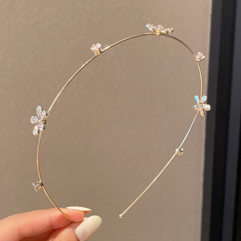 Women's Luxurious Simple Style Star Alloy Plating Inlay Artificial Rhinestones Hair Band display picture 7