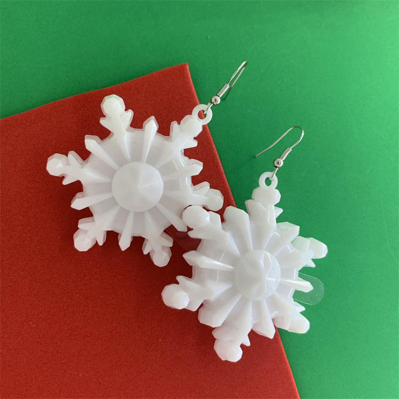 Cute Christmas Tree Santa Claus Snowflake Plastic Women's Drop Earrings 1 Pair display picture 5