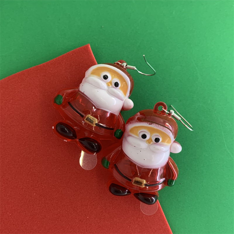Cute Christmas Tree Santa Claus Snowflake Plastic Women's Drop Earrings 1 Pair display picture 6