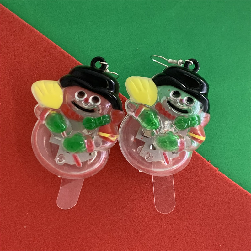 Cute Christmas Tree Santa Claus Snowflake Plastic Women's Drop Earrings 1 Pair display picture 9