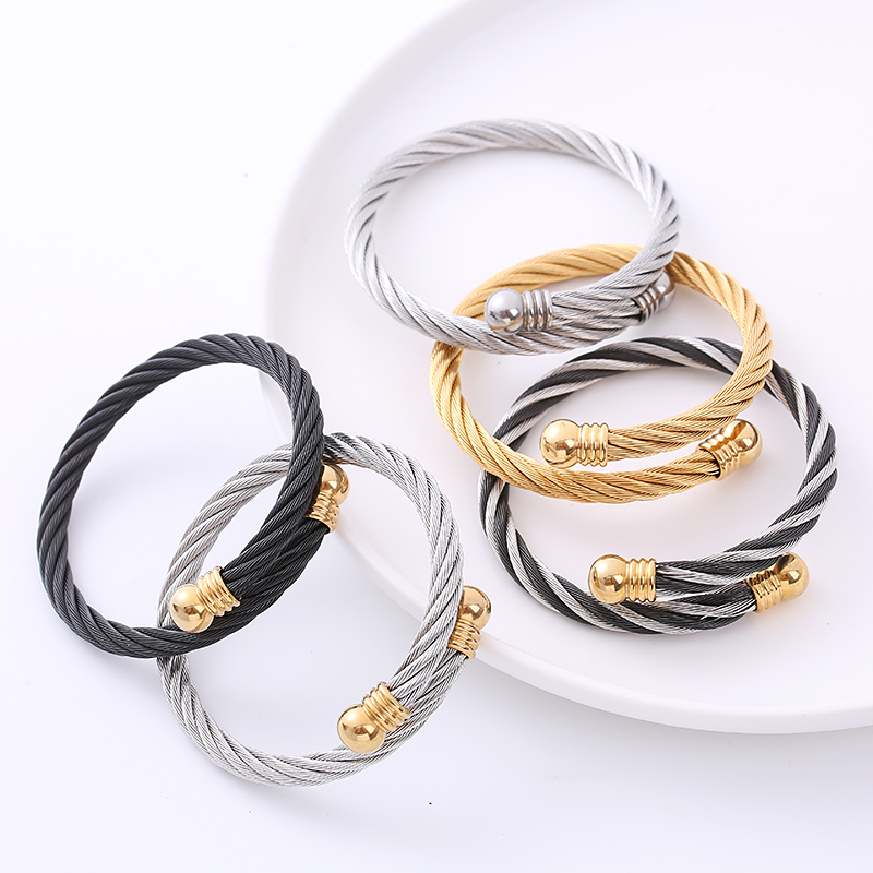 Retro Bulb Stainless Steel Bangle display picture 7