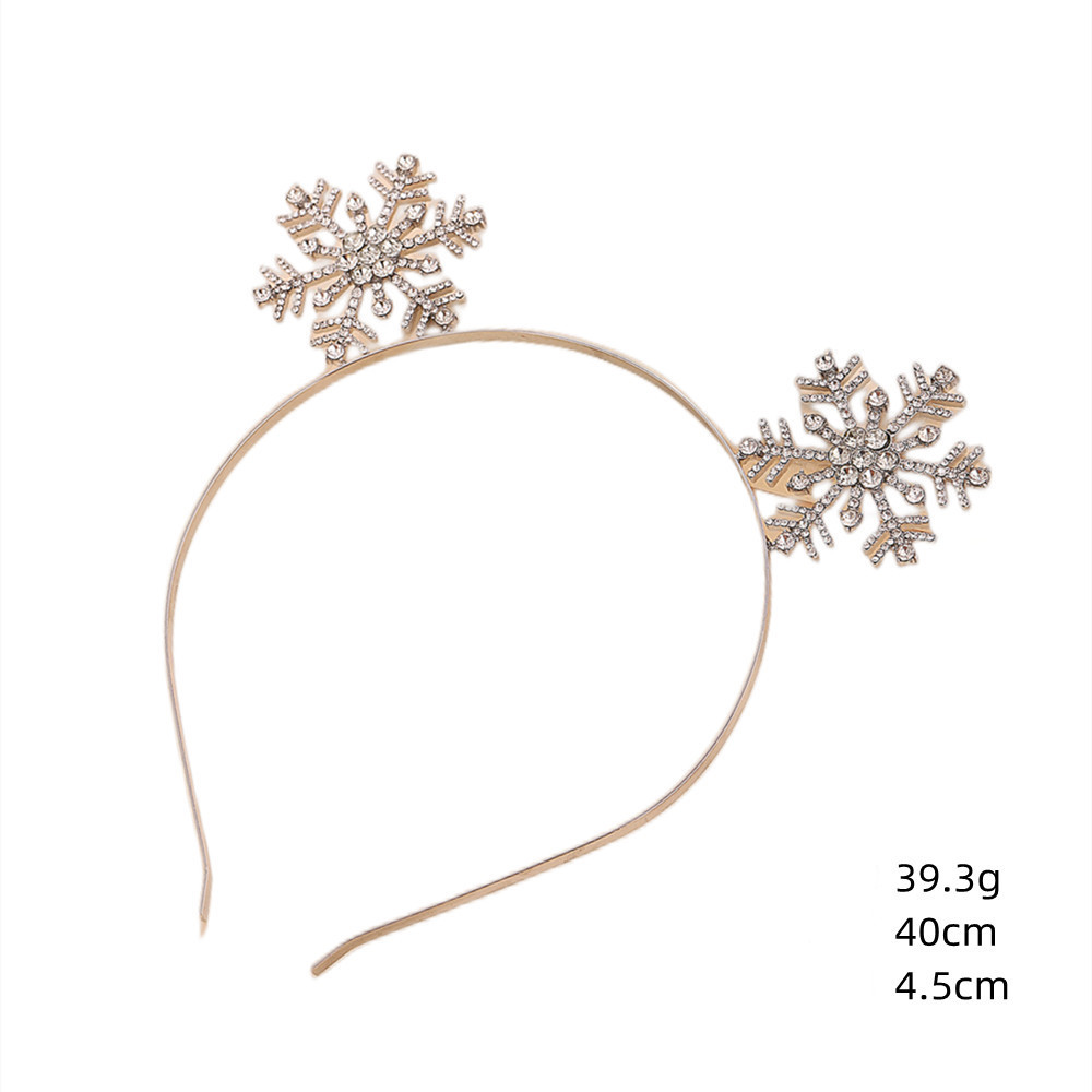 Fashion Letter Snowflake Alloy Inlay Rhinestones Hair Band 1 Piece display picture 5