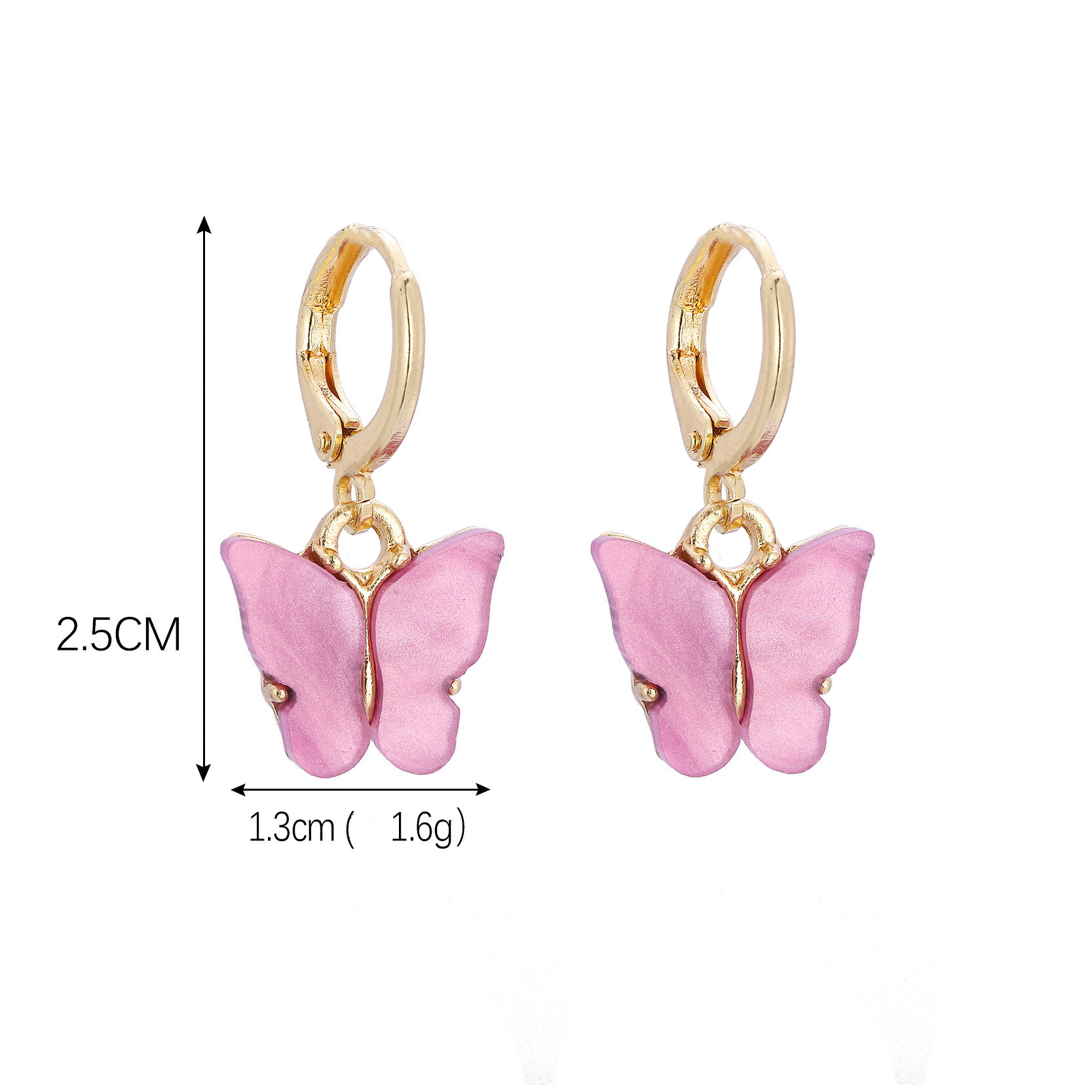 Fashion Butterfly Arylic Plating Women's Earrings 1 Pair display picture 5