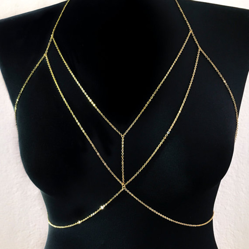 Sexy Geometric Alloy Plating Women's Body Chain 1 Piece display picture 1
