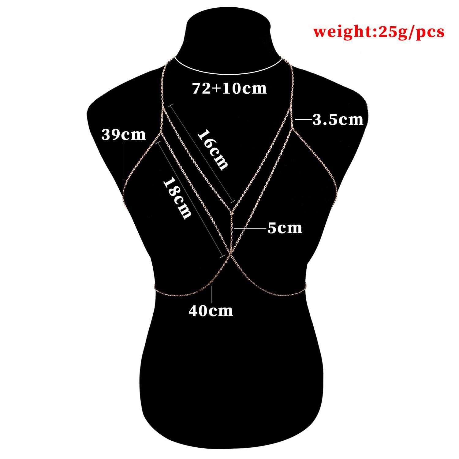 Sexy Geometric Alloy Plating Women's Body Chain 1 Piece display picture 6
