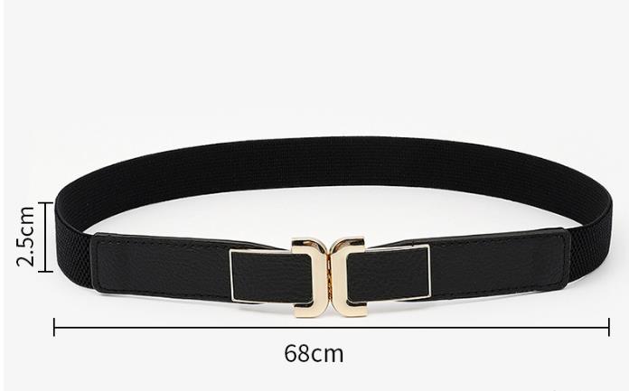 Simple Style Solid Color Pu Leather Women's Leather Belts 1 Piece display picture 2