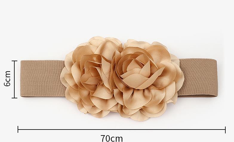Basic Flower Fabric Women's Woven Belts 1 Piece display picture 2