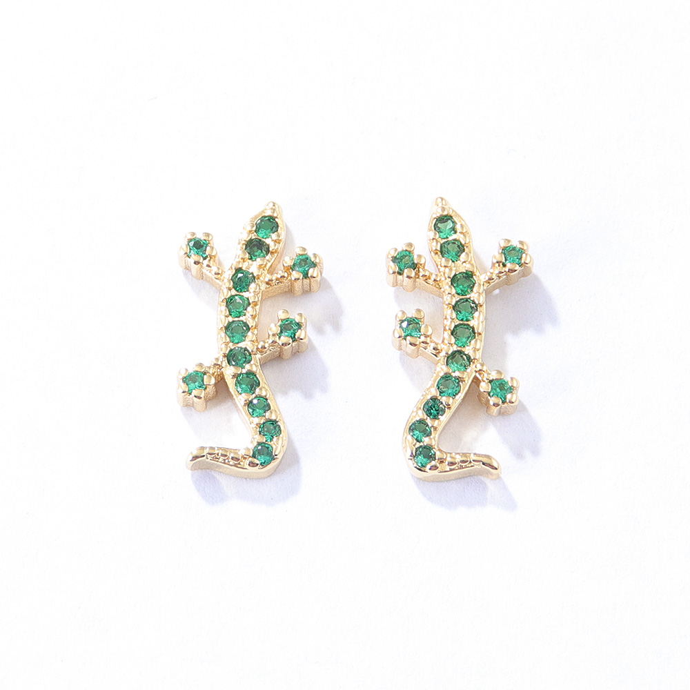 Fashion Bird Copper Plating Zircon Ear Studs 1 Pair display picture 1