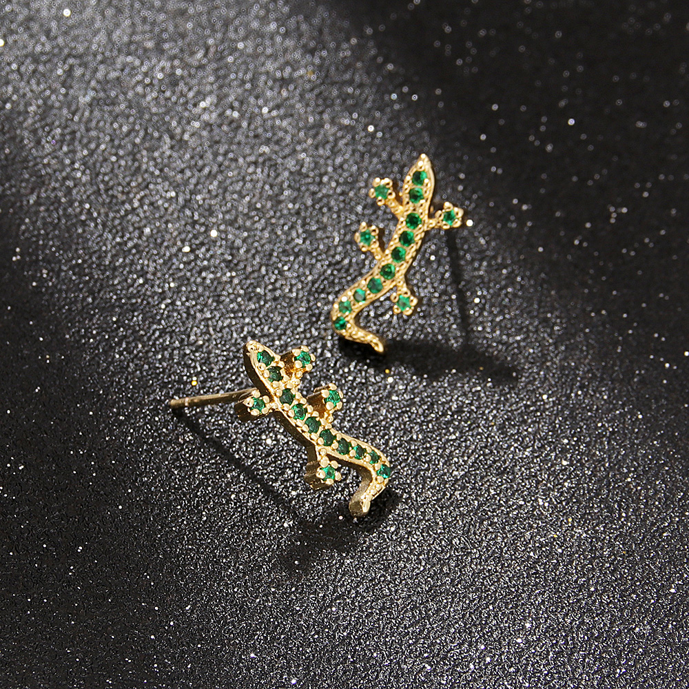 Fashion Bird Copper Plating Zircon Ear Studs 1 Pair display picture 3