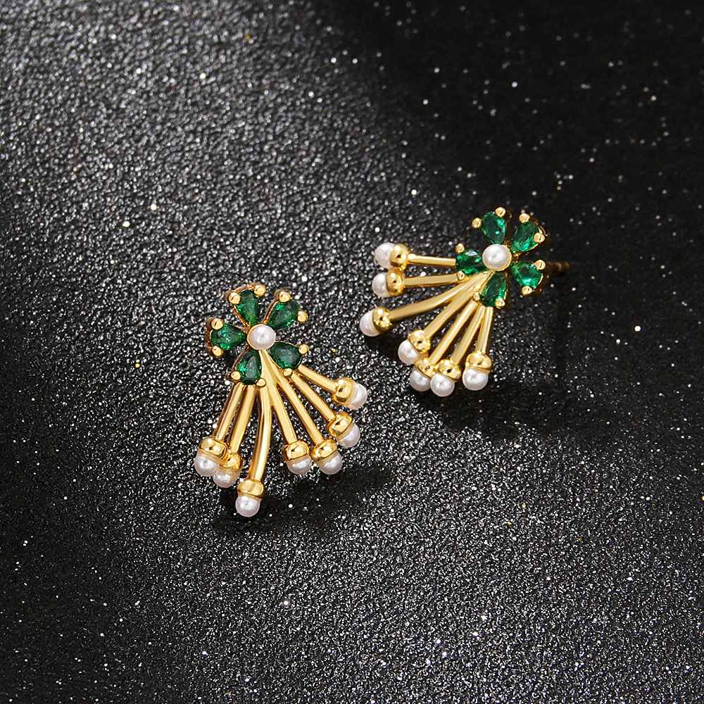 Fashion Bird Copper Plating Zircon Ear Studs 1 Pair display picture 11