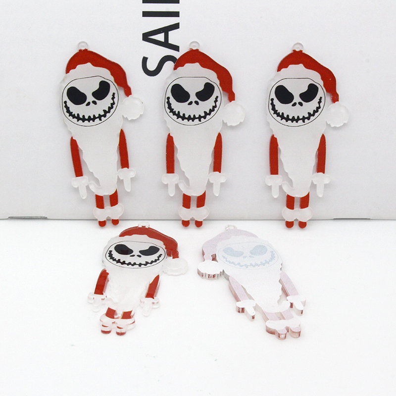 10 Pieces Plastic Resin Christmas Hat Skull Funny Halloween Christmas display picture 4