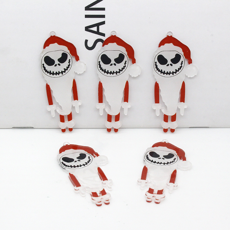 10 Pieces Plastic Resin Christmas Hat Skull Funny Halloween Christmas display picture 5